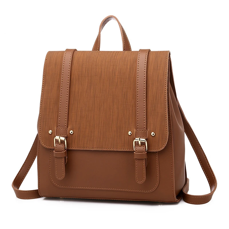 

Simple Versatile Bag Female 2019 New Backpack Female Shoulder Fashion Retro College Wind Literary Travel Student Backpack