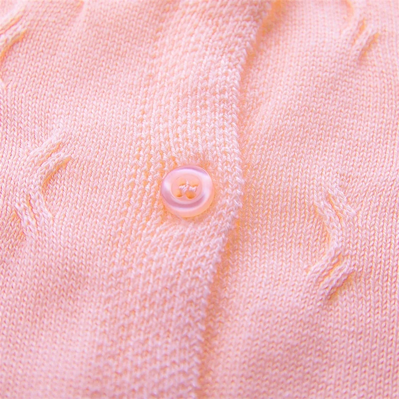 Candy Color Baby Girls Sweater Cotton Soft  Kids Cardigan Long Sleeve O Neck Cardigan SweatShirt For Girls Baby Girls Clothing (11)