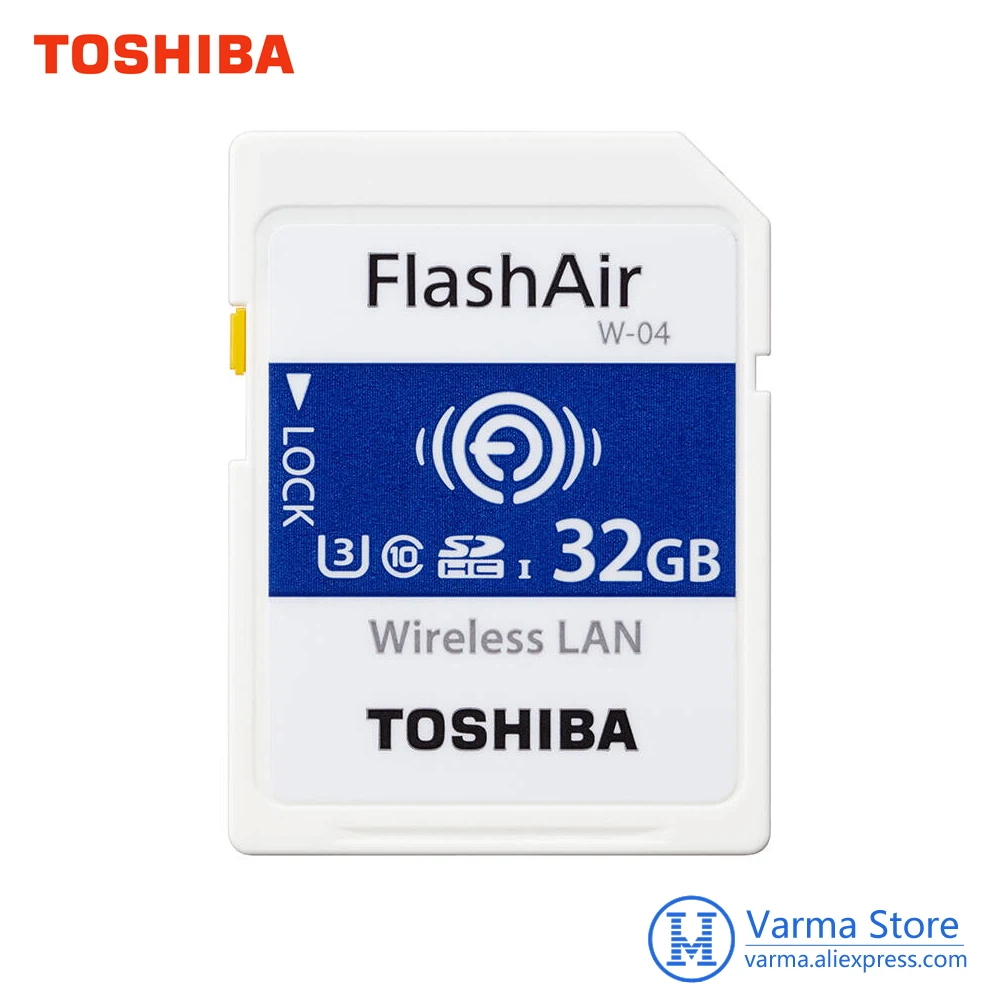 Toshiba Wifi sd-карта SLR камера карта памяти Высокоскоростная поддержка 4K Беспроводная sd-карта 16 ГБ 32 ГБ 64GBWiFi-SD карта памяти