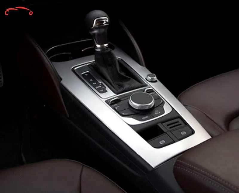 Аксессуары для Audi A3 8 в Lhd консоль из нержавеющей стали панель переключения передач декоративная крышка отделка стакана воды Наклейка литье Стайлинг