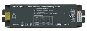 

60W DALI dimmable LED driver LED power supply with DIP selectable current 1050ma 1200ma 1400ma DALI & switch dimming
