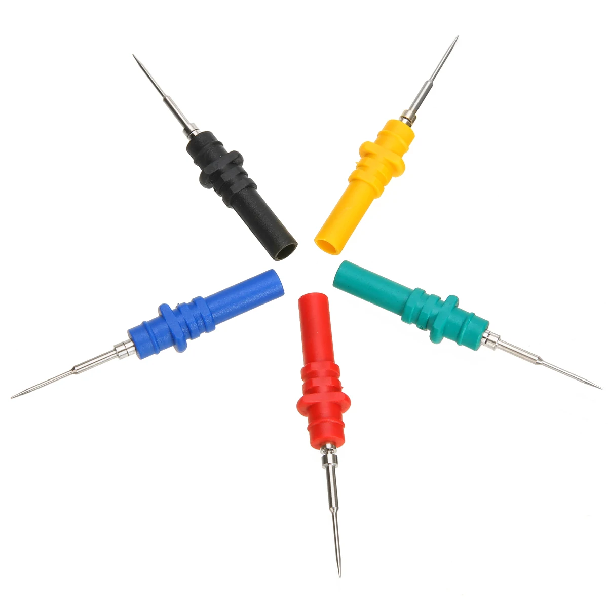 5pcs HT307A Back Pinning Probes with Replacement Needles Automotive Diagnostic Test Repair Tool Multimeter Accessory