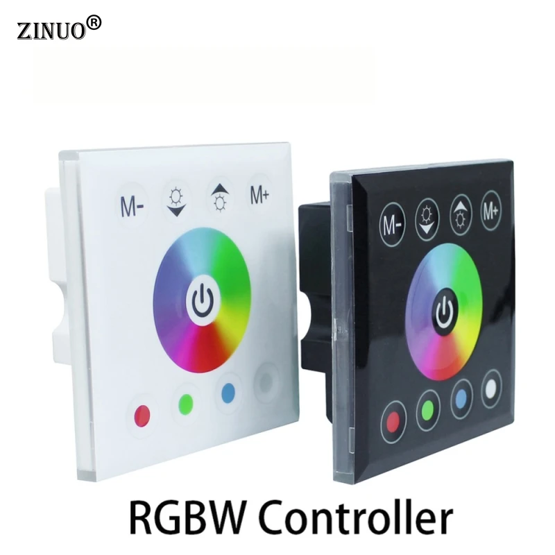 

ZINUO Home Lighting DC12-24V RGBW LED Touch Sensor Panel Controller Led Dimmer Switch For SMD 5050 3528 3014 RGBW Strip Lights