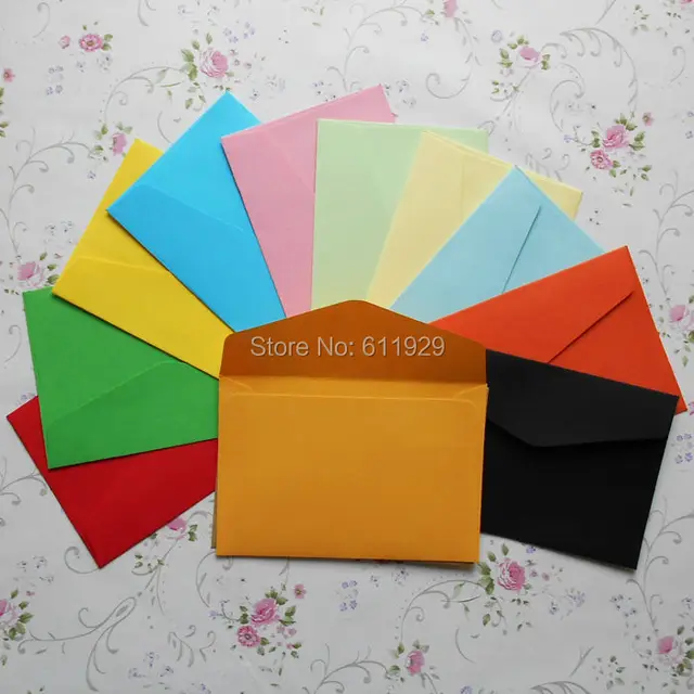 free shipping wholesales colorful paper envelope118x80mm