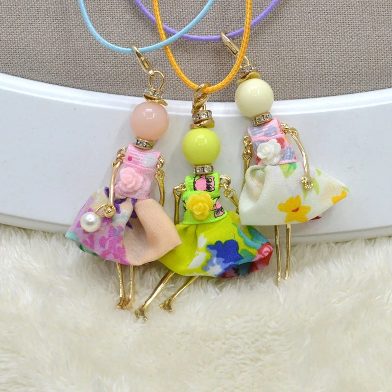 Newest Arrival !! Fashion Kids doll Pendant Necklace Jewelry Wholesale