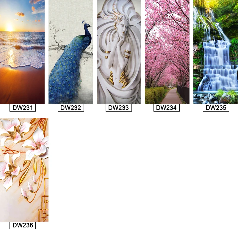 Современная Гостиная Спальня дверь украшение 3D фото обои ПВХ Водонепроницаемый самоклеящаяся Съемная наклейка на дверь наклейки на стены