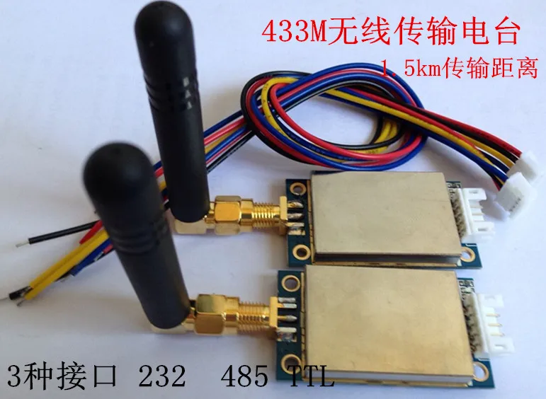

433M wireless module remote SZ-100MW transceiver monolithic integrated-circuit TTL/232/485