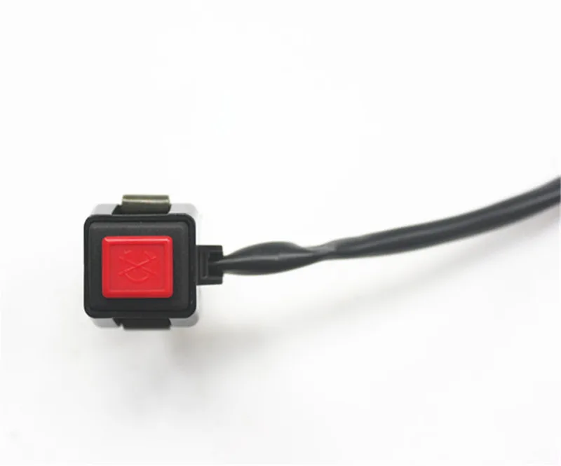 

2pcs/lot Motorcycle Hazard Light Switch Warning Emergency Lamp Signal Flasher Wires Plug Switch ON/OFF Mini Button