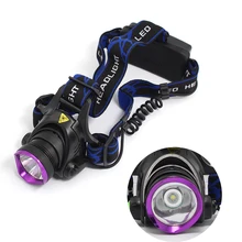 Anjoet высокой мощности XML T6 светодиодный водонепроницаемый налобный фонарь фонарик с фокусом 18650 батарея для велосипеда кемпинга туризма