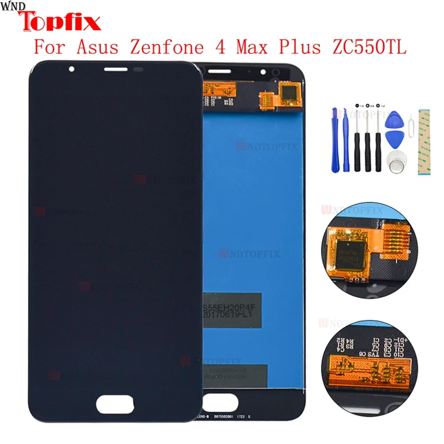 Для 5 &quotAsus ZC550TL ЖК-дисплей сенсорный экран для ASUS Zenfone 4 Max Plus LCD ZenFone X015D Замена