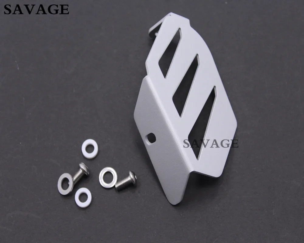 Silver Exhaust Flap Guard Cover Protector For BMW R1200GS LC /R 1200GS LC ADV 2013-, R1200R