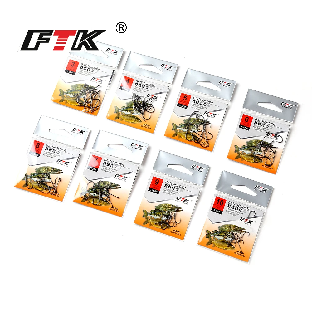 FTK Barbed fishhook 10PCS/LOT Size 3#-Size10# Fishing From Japan Fishing Hook Jig Carp Feeder Anzol Fishhooks Fishing Tac FTK Barbed fishhook 10PCS/LOT Size 3#-Size10# Fishing From Japan Fishing Hook Jig Carp Feeder Anzol Fishhooks Fishing Tac