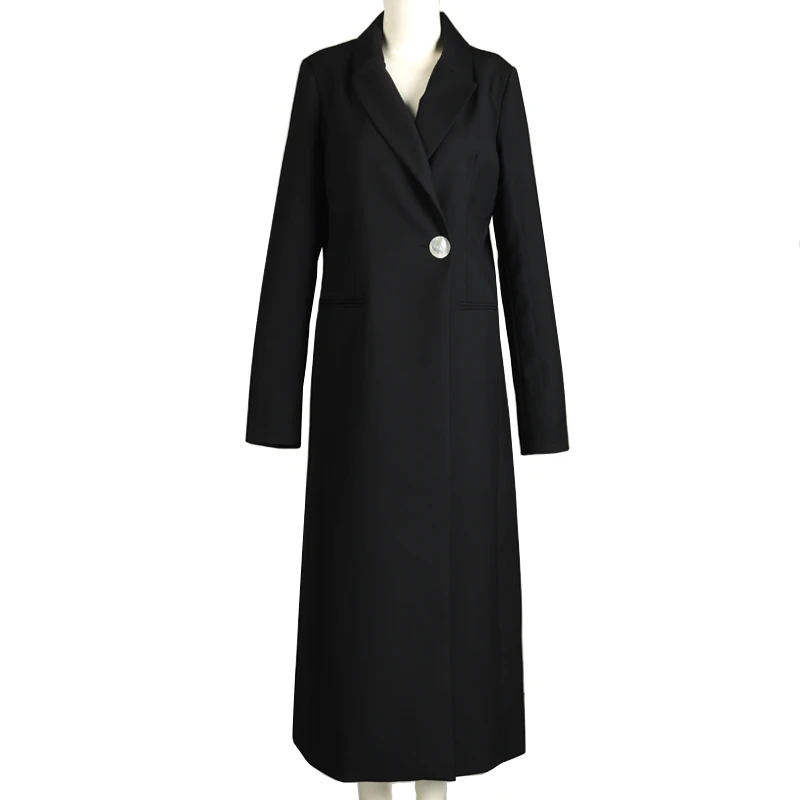 AEL размера плюс свободное теплое шерстяное длинное зимнее пальто с отложным воротником шерстяное пальто женская уличная одежда элегантная верхняя одежда для женщин
