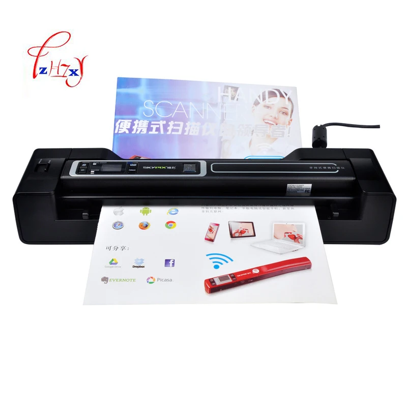 يده الماسحات الضوئية المحمولة التلقائي تغذية A4 وثيقة ورق طباعة الصور ماسحة USB 2.0 TSN450 + A02 1 قطعة