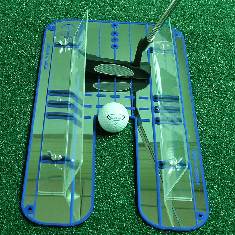 

New Golf Putting Mirror Alignment Training Aid Swing Trainer Eye Line Golf Practice Putting Mirror Large 45.6x23.6cm