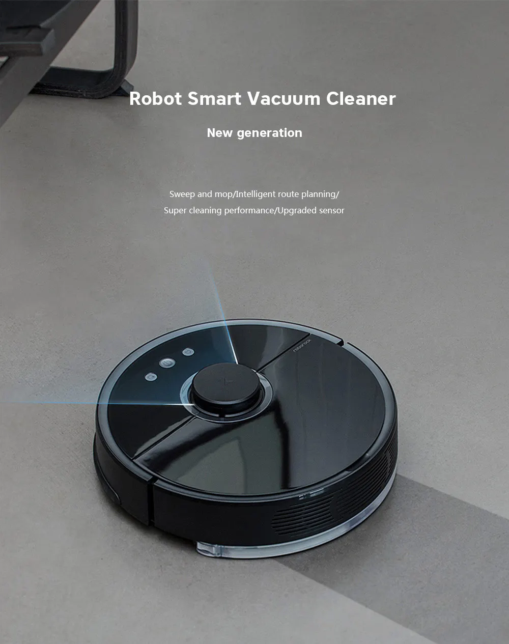 Робот-пылесос Roborock S55 2 для домашней влажной и сухой уборки, Mijia APP, робот для уборки, уборки пыли, стерилизации, умный план мытья, робот-Швабра