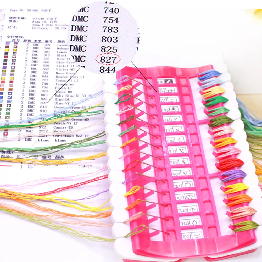 1 Pcs Sewing Needles Holder Floss Thread Organizer DIY Sewing Tools Row Line Tool Set Cross