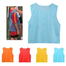 Новая детская дышащая футбол, баскетбол, Спорт тренировочная безрукавка сетчатая майка