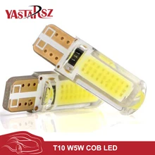 Newest T10 W5W LED car interior light cob marker lamp 12V 194 501 bulb wedge parking dome light white auto for lada car styling