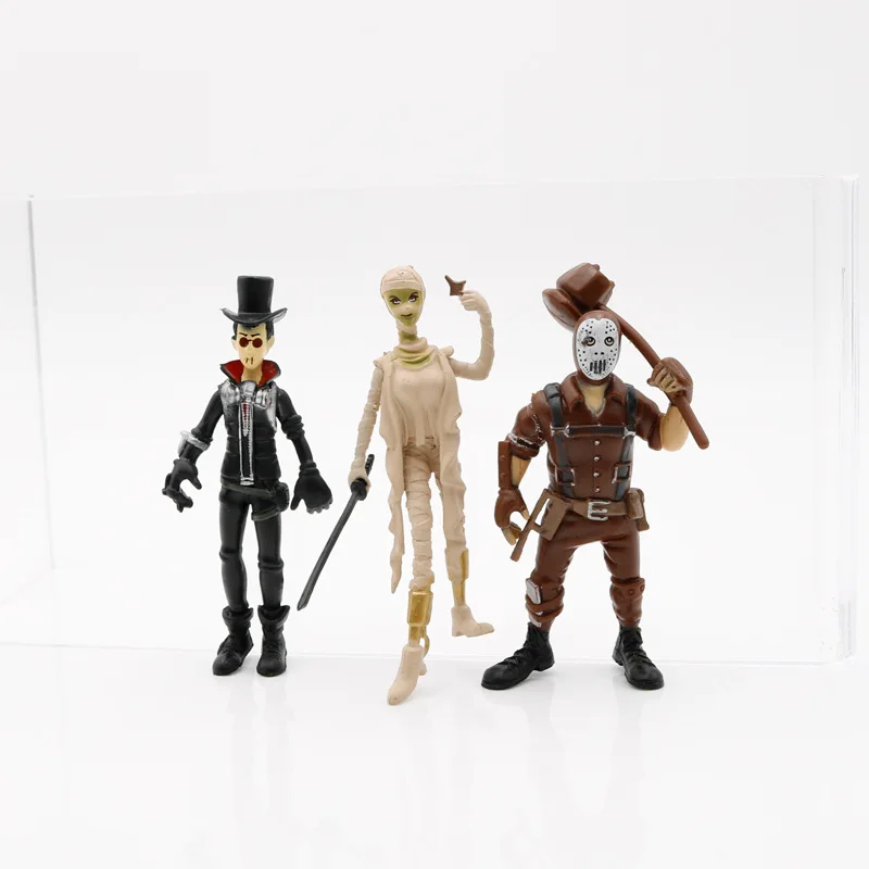 8pcs/lot PUBG Game Llama Figure Toys Halloween Style Fortnight Night Character Model Doll Toy Best Christmas Gifts For Kids