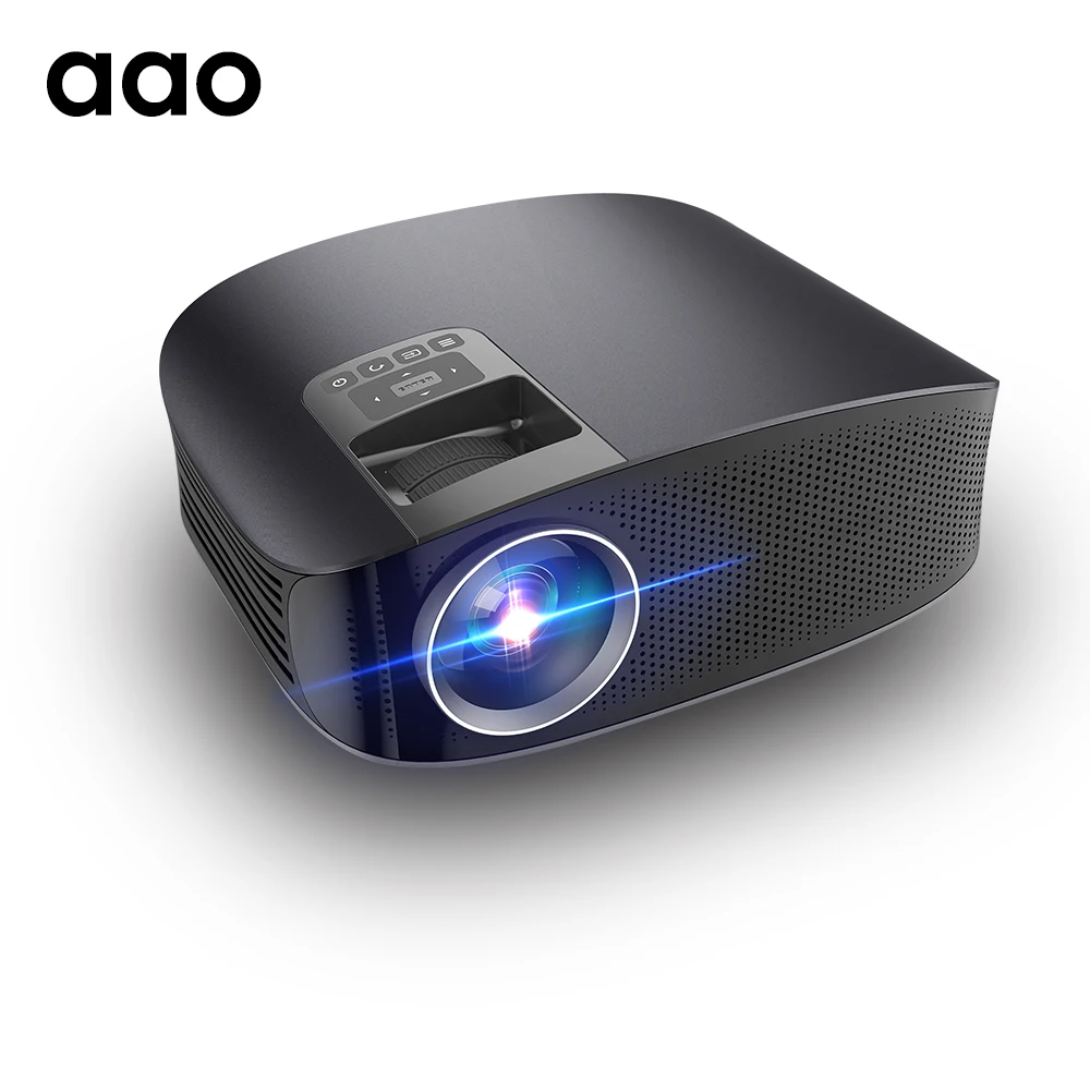 AAO YG600 LED Projector Home Theater YG610 Multi-Screen Wired Screen Mirror Game Small Meeting Projector Video Beamer