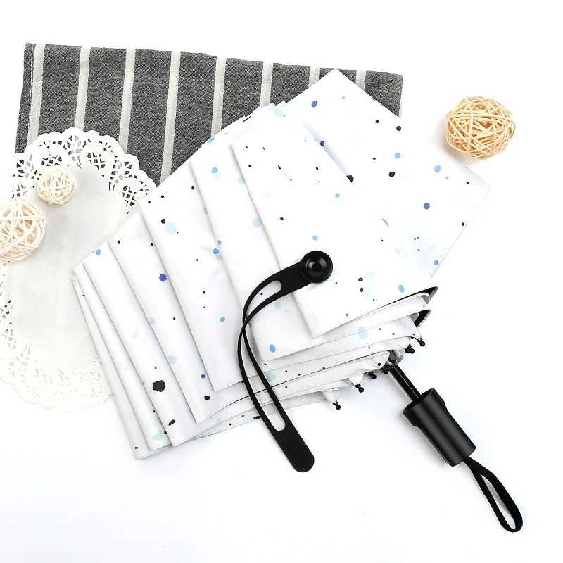 

Fashion Umbrella Women's Sun Rain Umbrellas Dual-purpose Sunny and Rainy Folding Parasol High Quality