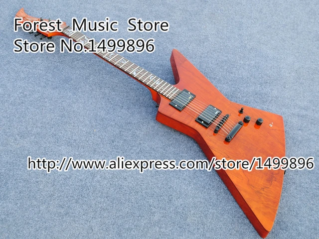 Best price at $461 Cheap Top Selling Nature Wood Neck Through Solid Guitar Body E-S-P Electric Guitars With Black Hardware and Tree Of Life Inlay