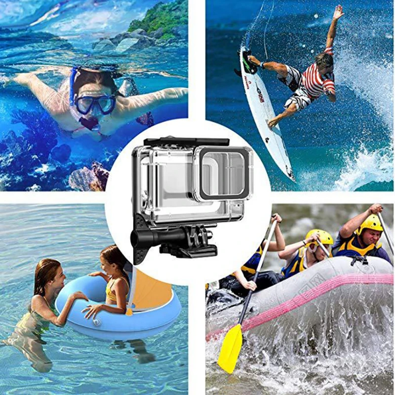 

For GoPro Hero 7 Clear Waterproof Case Camera Housing Shell Swimming Diving Protective Cover