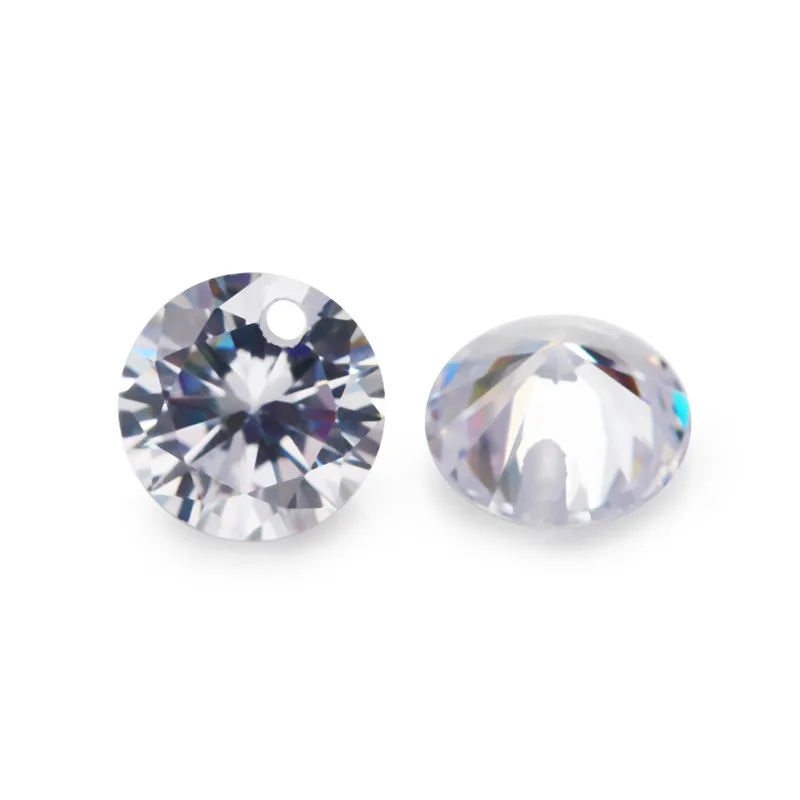 

5A Quality White Cubic Zirconia Loose CZ hole cubic zirconia for jewelry making