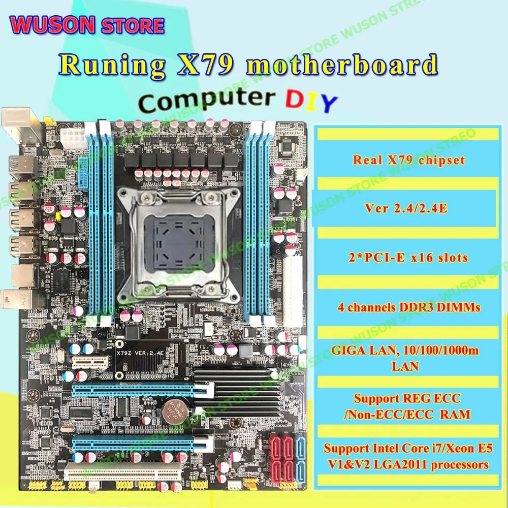

Runing X79 motherboard ATX LGA2011 DDR3 4 channels support non ecc/reg ecc/ecc memory support i7 3960x Xeon E5 V1&V2 processors