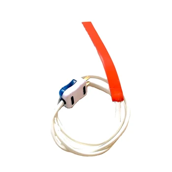 

110v 28w 20*200*1.5mm silicone band heater for machine 1000mm lead wire with 2pins plug come out from middle of 20mm side