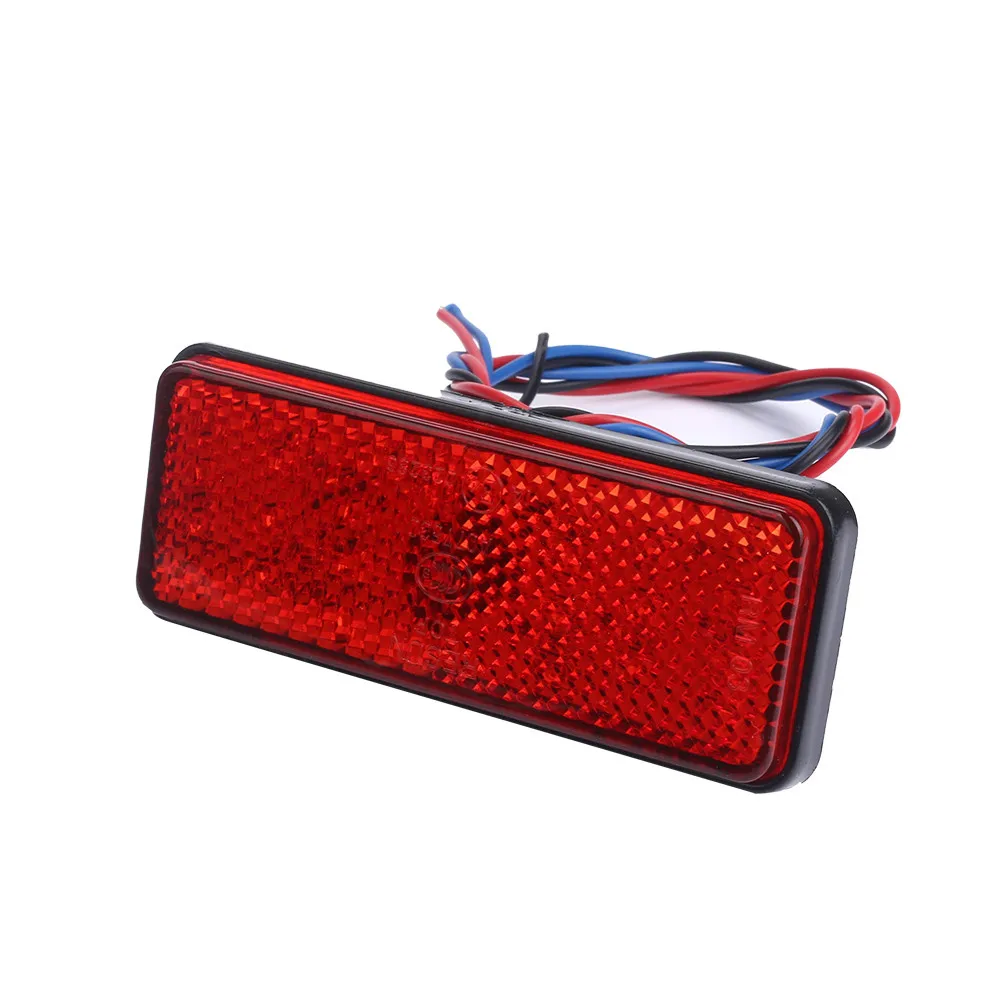 2x Универсальный Автомобильный ATV SUV 12V красный 24 светодиодный стоп-сигнал, задний тормозной светильник, лампа@ 31119