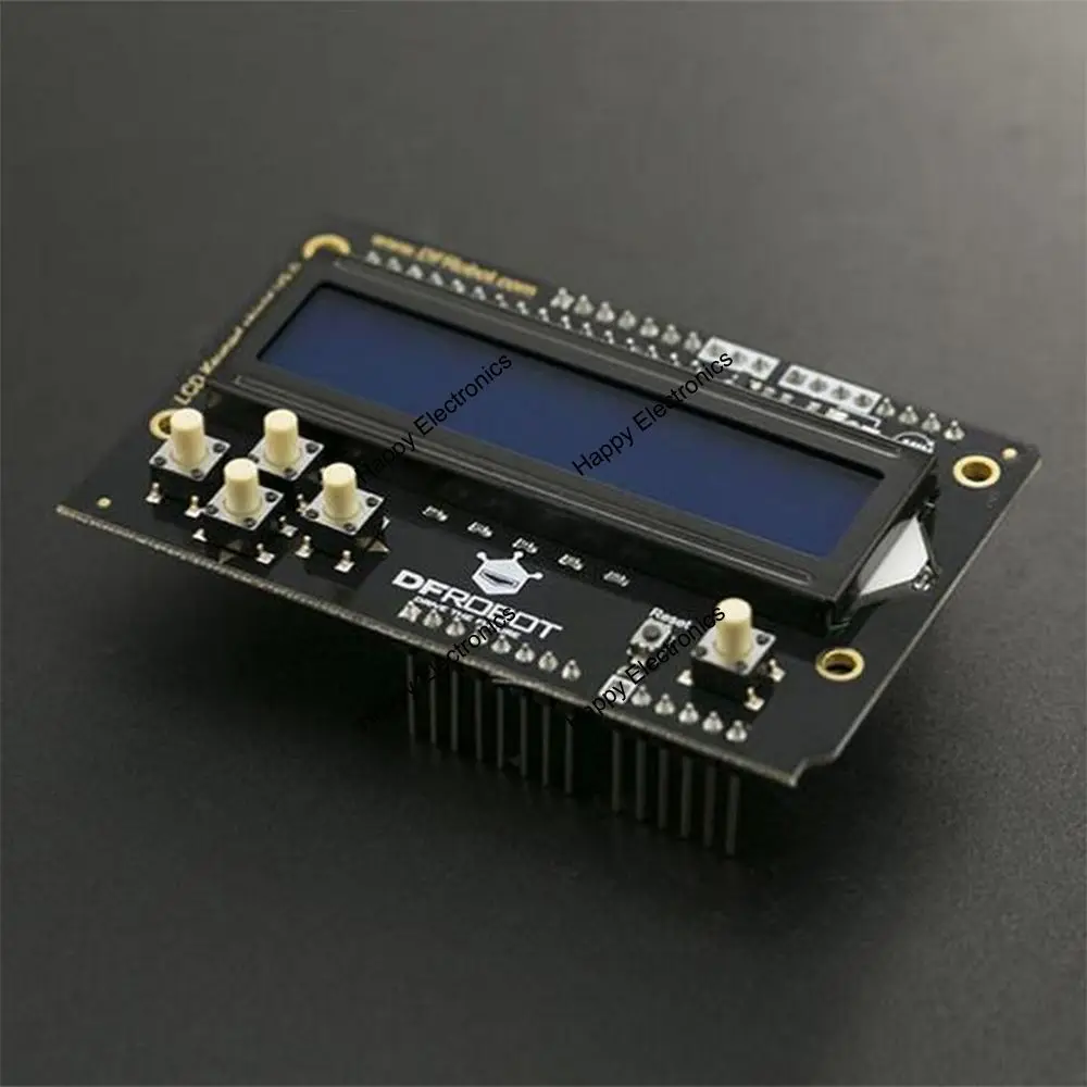 DFRobot lcd клавиатура Щит V2.0, 5 в включает 1602/2x16 Синий ЖК-дисплей и 6 кнопок совместимы с Arduino UNO/Leonardo/Mega