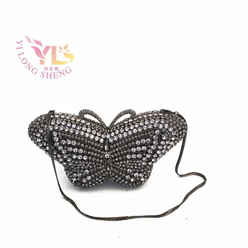 

Butterfly Crystal Minaudiere Clutch Bag Stylish Women Evening Handbags Party Purse YLS-A33