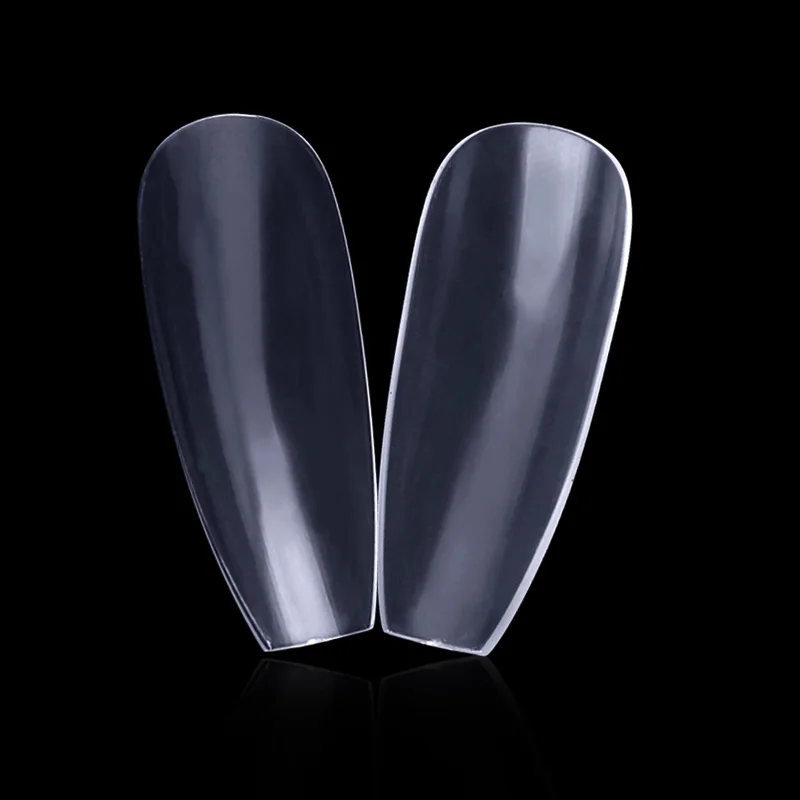 Длинный гроб накладные ногти 500 шт бесплатно 100 шт прозрачные балерины полное покрытие искусственные ногти DIY дизайн ногтей маникюр