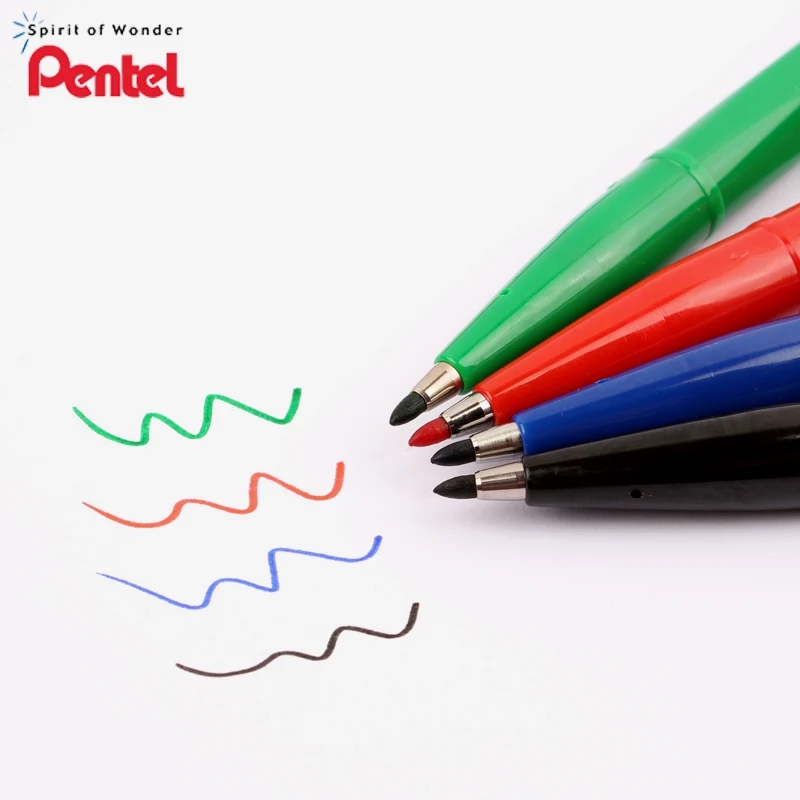 Pentel чернильное перо палка пористый Классическая приковывающая взгляд художественный маркер для белой доски волокна наконечником чернила на водной основе для рисования и письма