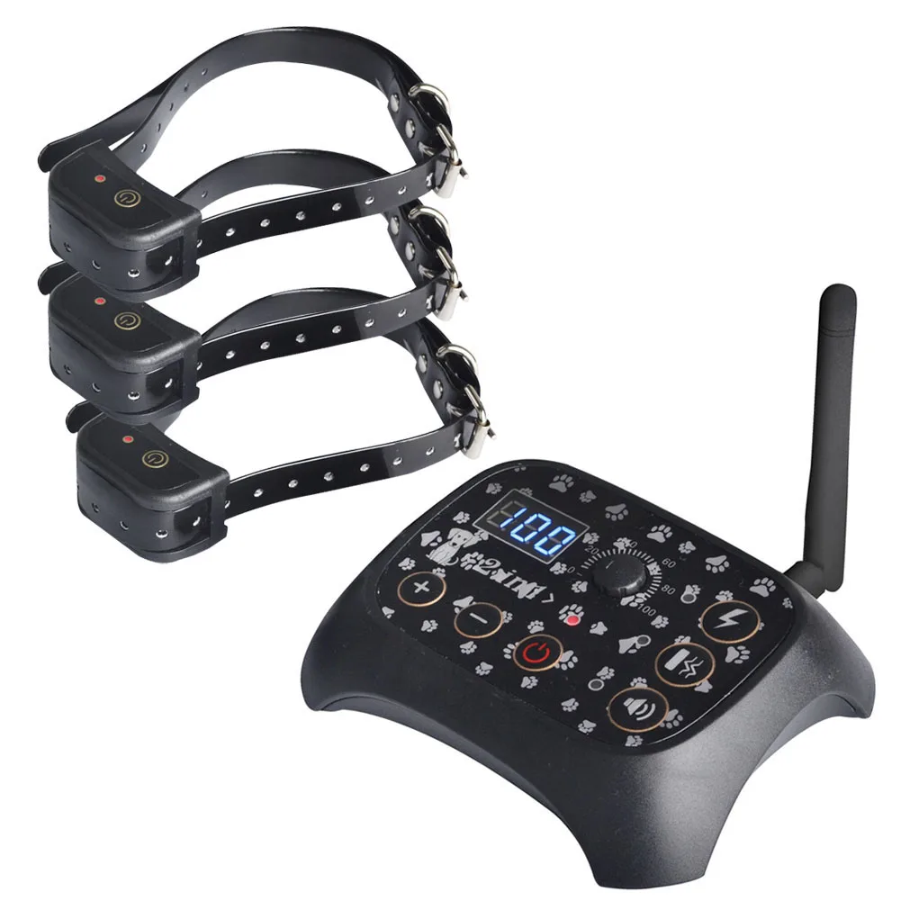 1/2/3 Dogs Electronic Fence Wireless Rechargeable Pet Containment System Dog Training Trainer Collar TB Sale