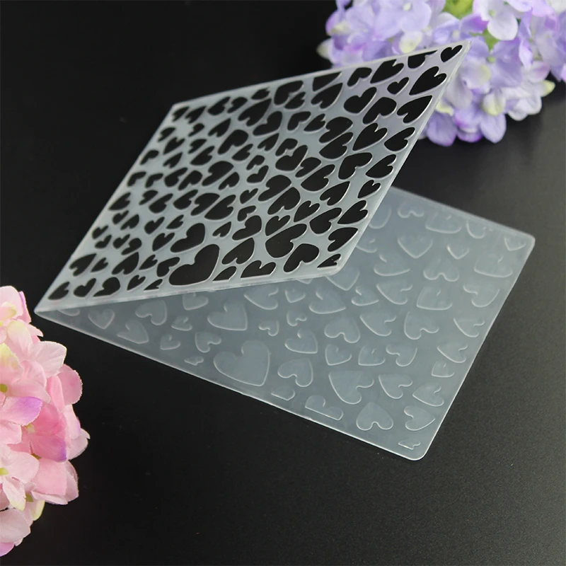 Love Plastic Embossing Folders for DIY Scrapbooking Paper Craft/Card