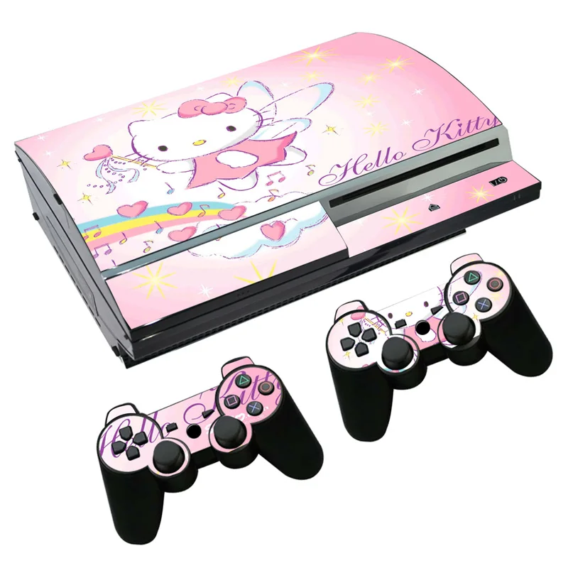 

Hello Kitty Skin Sticker Decal for PS3 Fat PlayStation 3 Console and Controllers For PS3 Fat Skins Sticker Vinyl Film