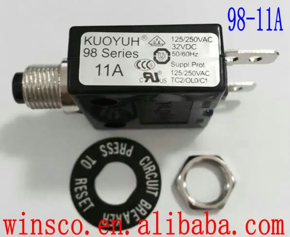 Выключатель тока 98 11A 100% KUOYUH SERIES 11A|circuit breaker|kuoyuh series |
