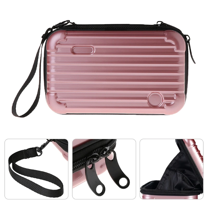 THINKTHENDO Fashion Women Mini Luggage Makeup Case Lady Girls Female Cosmetic Pouch Bag Toiletry Organizer Handbag New 10 Colors