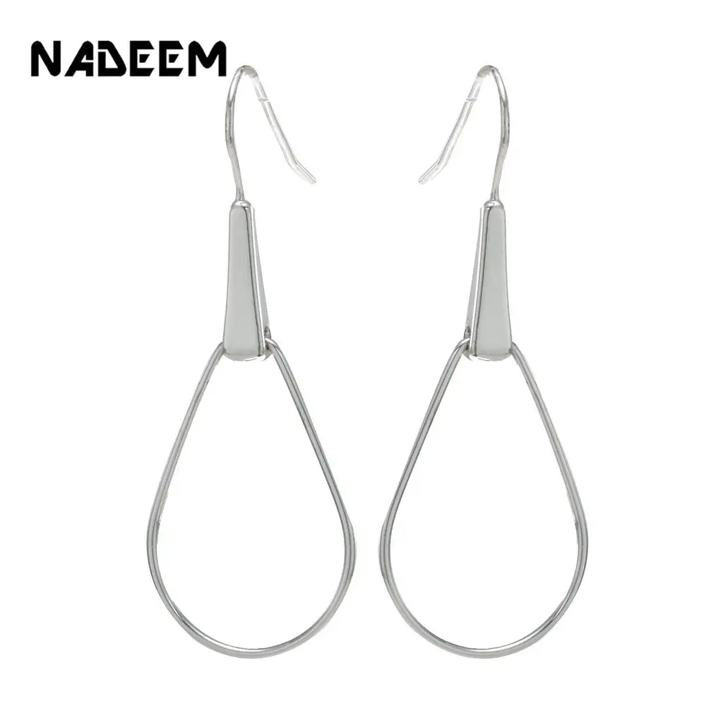 

NADEEM New Arrival Silver Color Simple Hollow Big Water Drop Dangle Earrings Women Gift Orecchini Brincos Pendientes Oorbellen