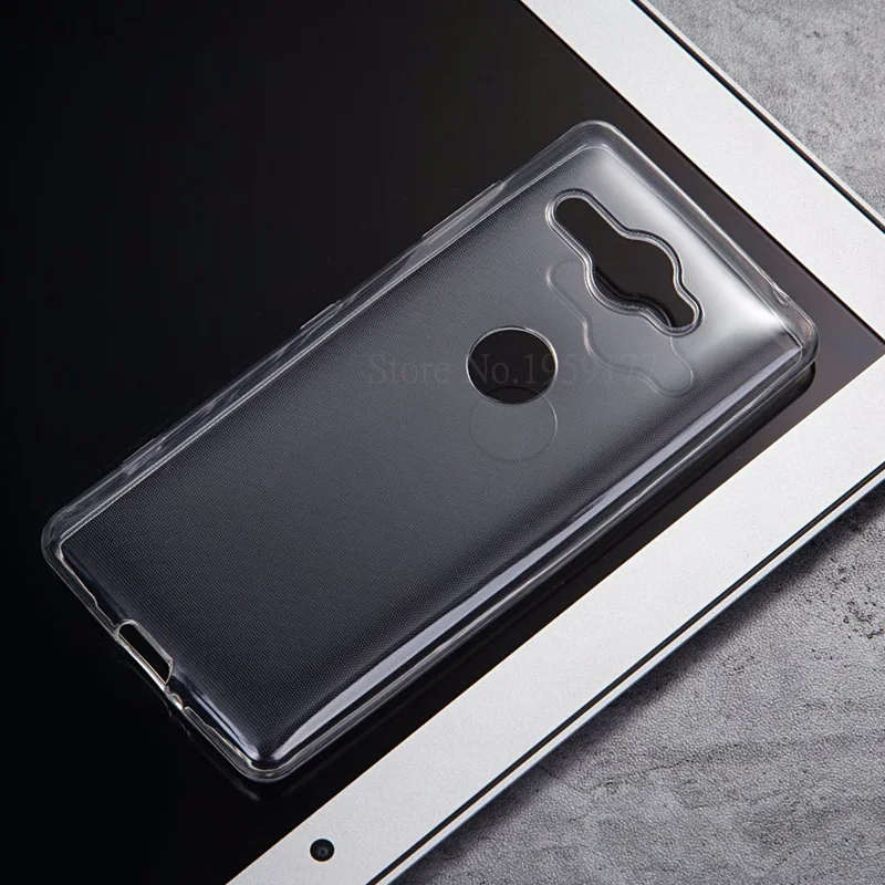 Мягкий прозрачный чехол для Sony Xperia XZ2 компактный силиконовый задней панели