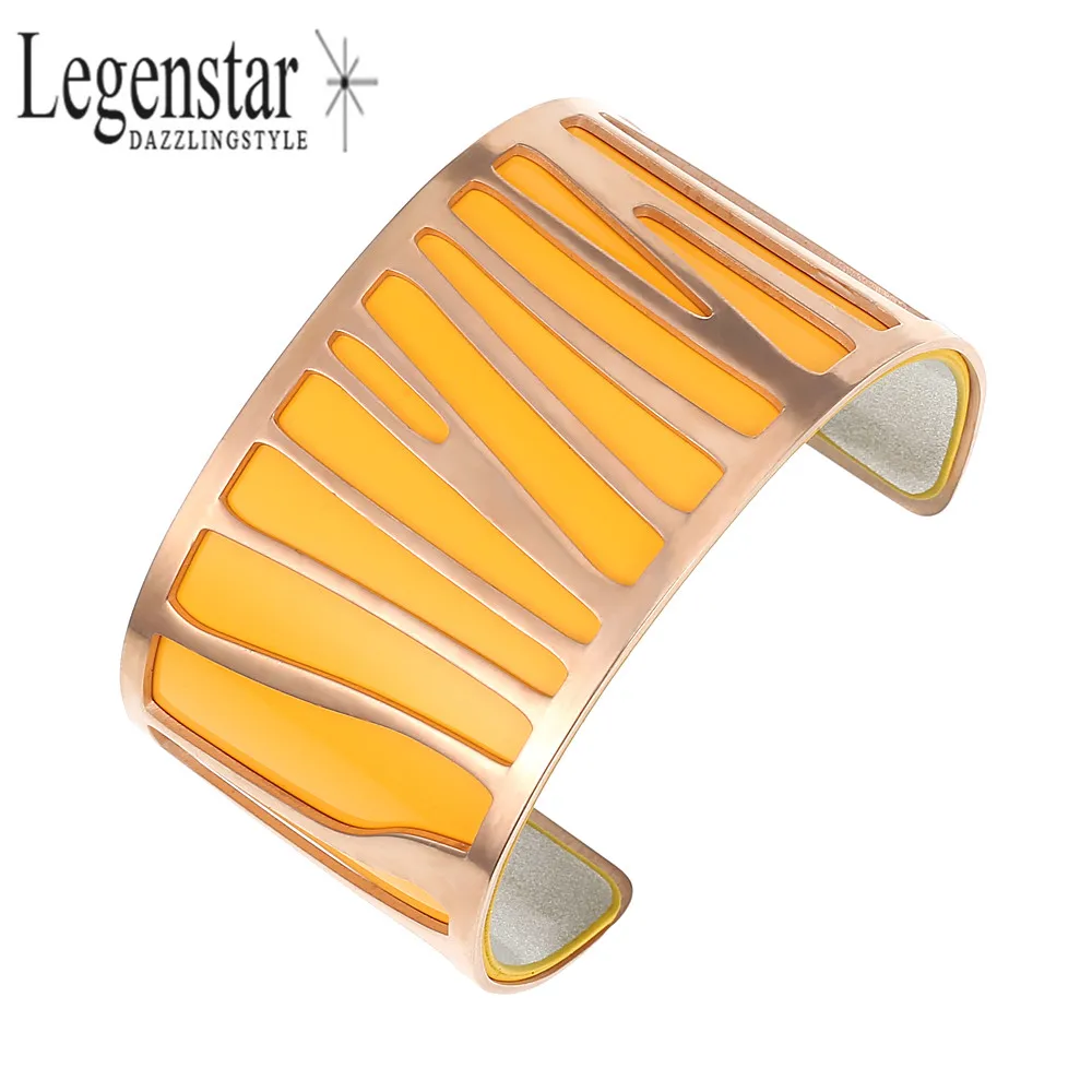 

Legenstar Parrot Cuff Bangle Bracelets for Women Multi Colors Reversible PU Leather Bracelet Stainless Steel Jewelry Pulseiras