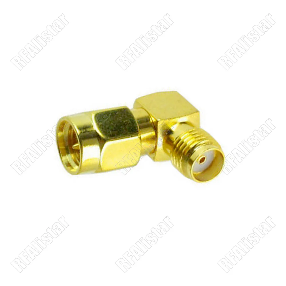 10 Pieces SMA Male Plug to Female Jack Right Angle 90 Degree in series RF adapter connector Gold | Обустройство дома