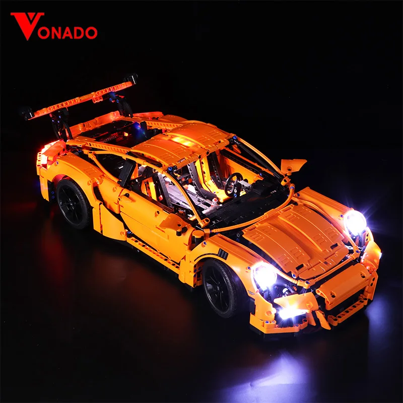 Светодиодный свет набор для Legoed 42056 Porsche technic гоночный автомобиль совместимый 20001