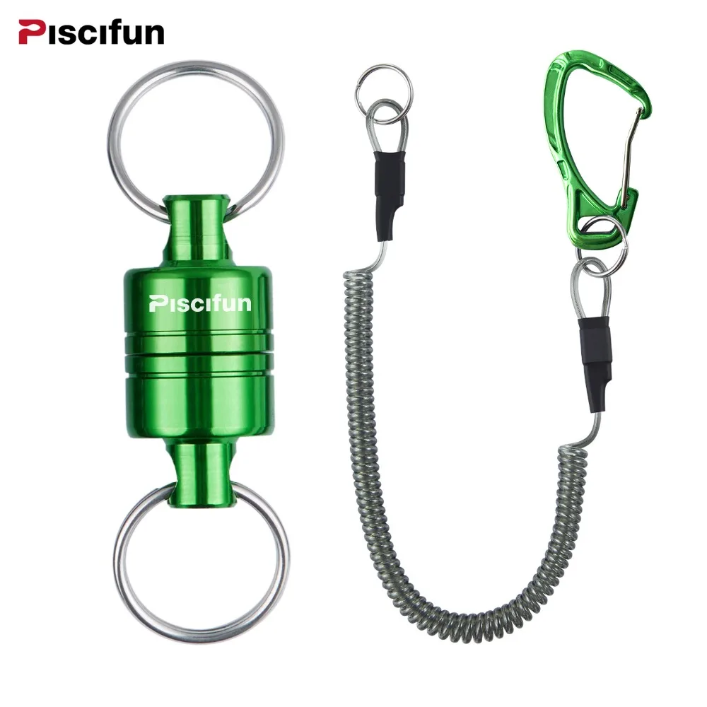 Piscifun المغناطيسي صافي الإفراج يطير الصيد أداة حزم وتربيط معدات الألومنيوم قوي قطار صافي حامل 7.7LB الحبل كابل سحب 3.5 كجم