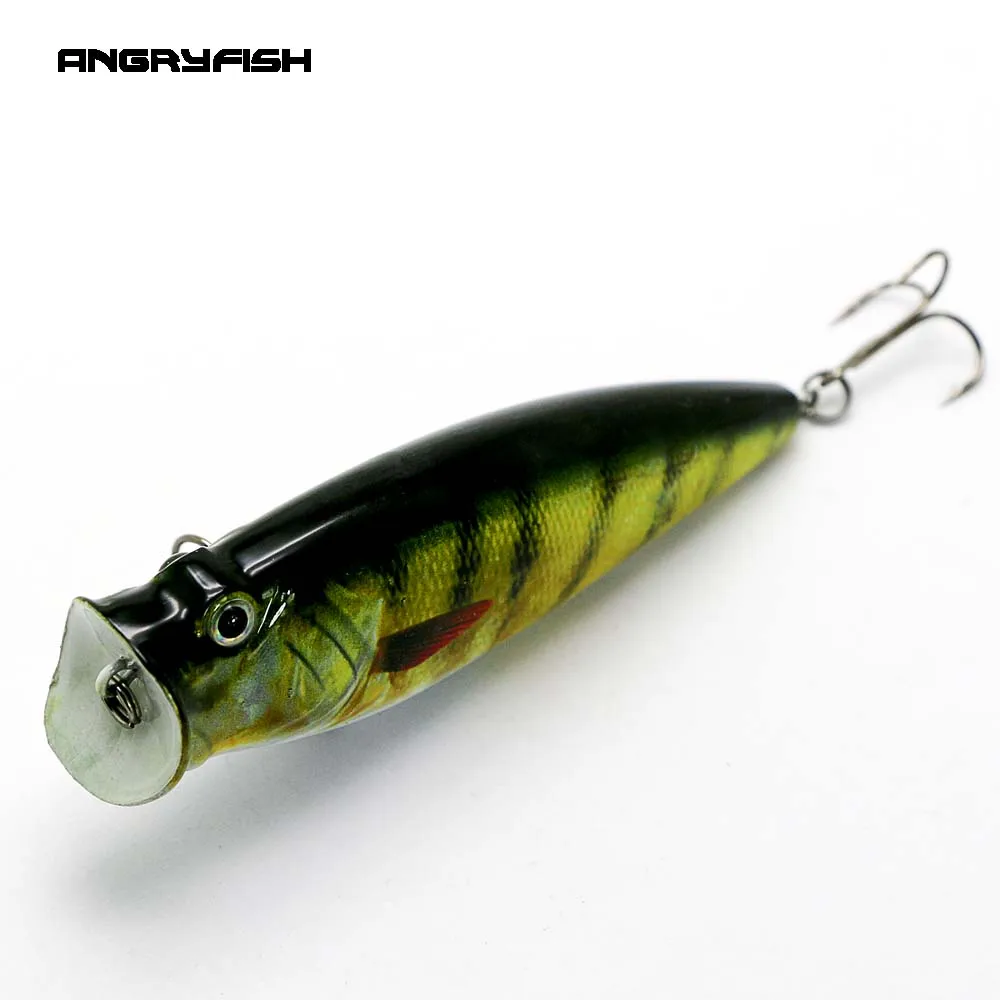 

ANGRYFISH Hot Sale 1pcs 95mm 18.5g Fishing Lure Lifelike Artificial Bait 5 Colors Hooks HF-005