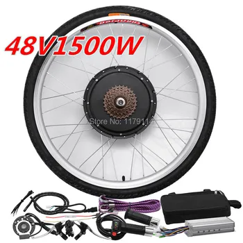 

Powerful!Free shipping 48v 1500w e-bike rear kit , electric bike conversion kit for 20" 24" 26" 700C 28" 29"