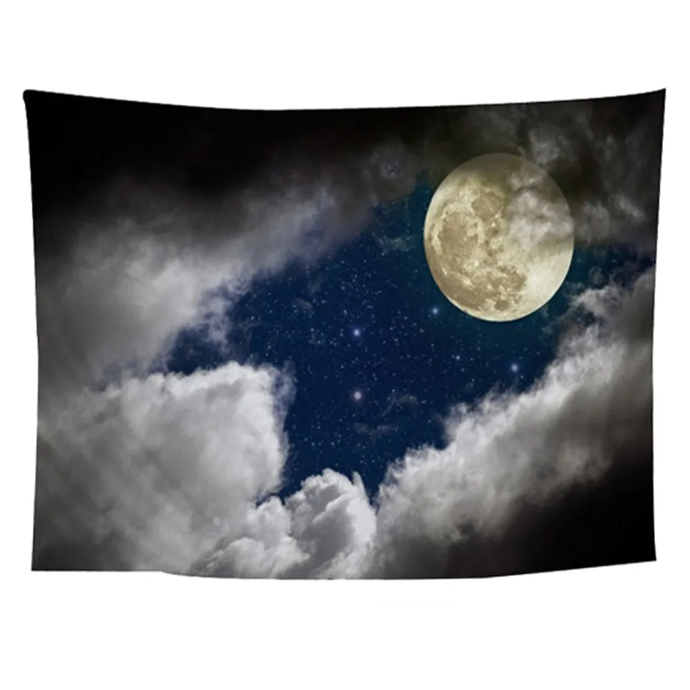 

Mandala Polyester 150*130 CM Starry Sky Pattern Tapestry Wall Hanging Carpet Throw Yoga Mat for Home Bedroom Decoration 227Z